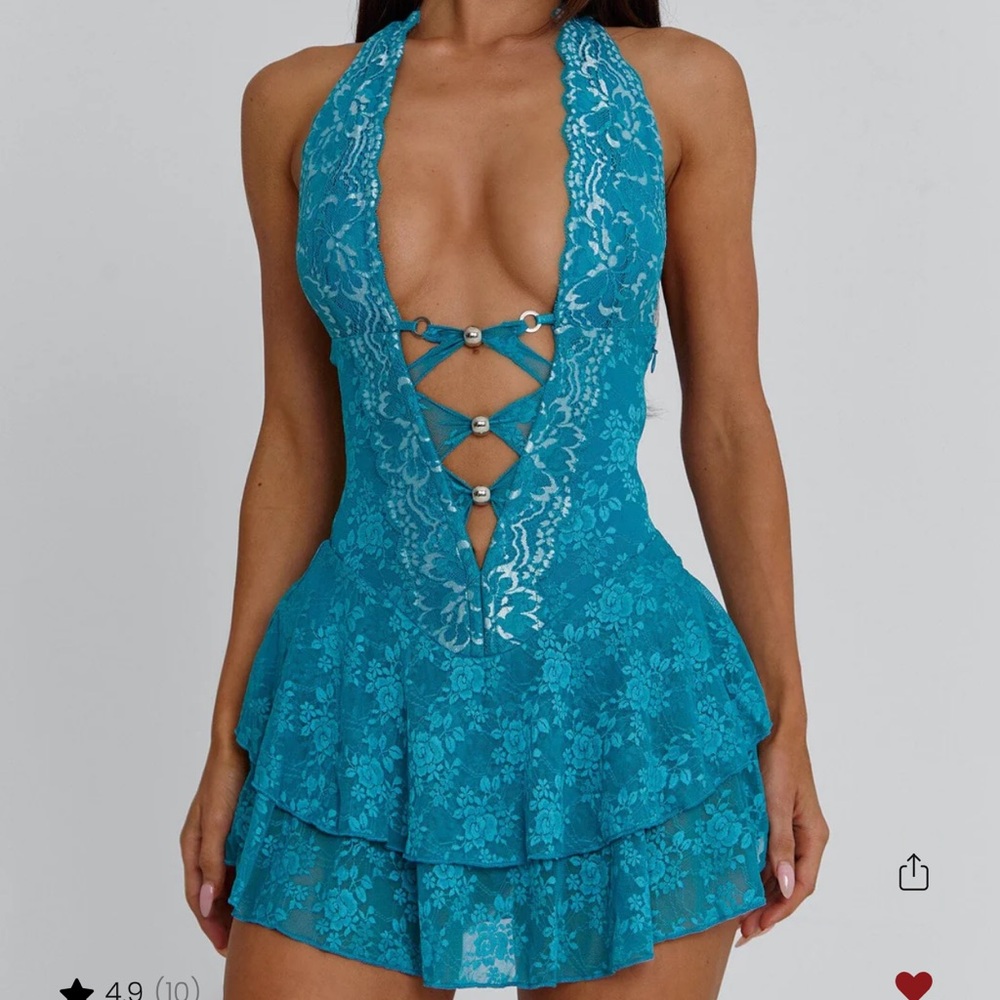 Outcast Dress NWT - Jenna Mini Dress Teal